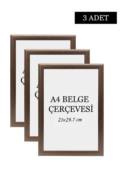 ÖZCANLAR ÇERÇEVE Комплект от 3 рамки за дипломи A4 (21x29.7) рамки за документи рамки за сертификати