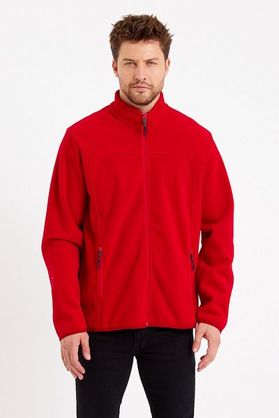 VERDONE Men's Softshell Windproof Burgundy Coat Compatible with Changing Weather Conditions