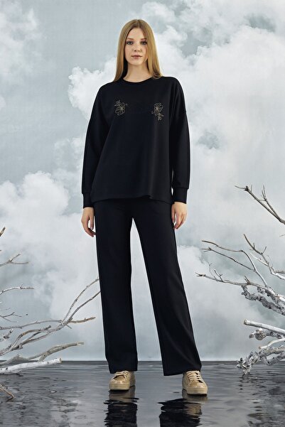 GİZZEY 20852 Κεντητό Σετ Φούτερ