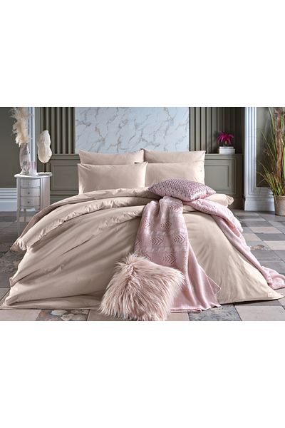 Doqu Home Σετ Παπλωματοθήκη Μπεζ Dreamlife - Μονό King Size