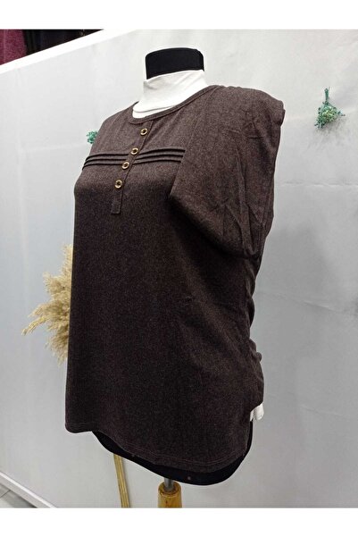 Sel Tekstil Cotton Buttoned Mother Combed Blouse