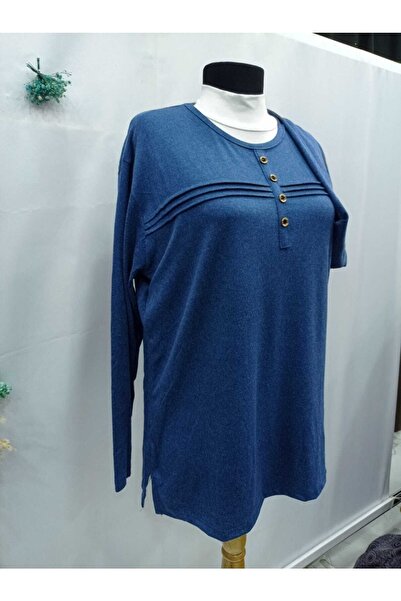 Sel Tekstil Cotton Buttoned Mother Combed Blouse