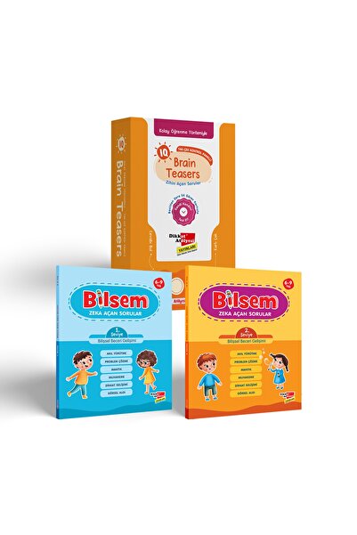 Dikkat Atölyesi Yayınları Iq Brain Teasers Ve Bisem Zeka Açan Sorular 3 Lü Set