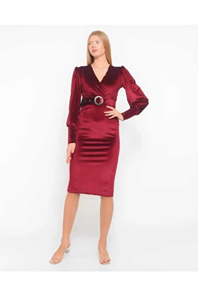 CİXAPLE Rochie din catifea creion