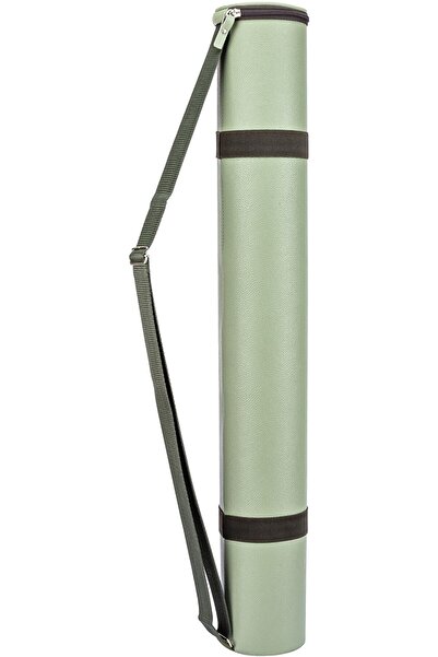 BBACK Proje Tüpü Bazuka Deri Mint Yeşili 10,5*76cm Tek Kademeli T Cetveli Takılabilir