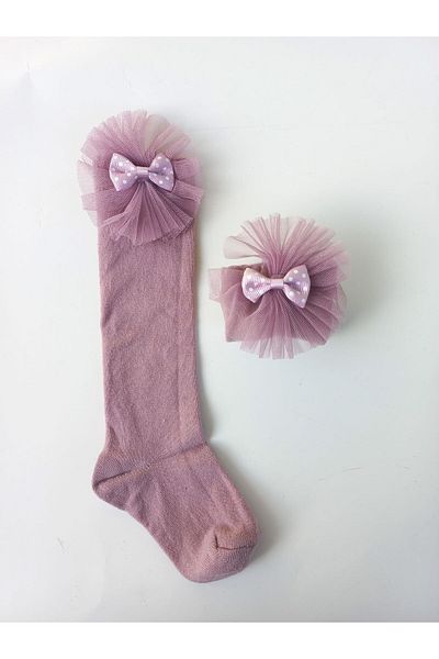 Alingo Girl's Tulle Knee Socks