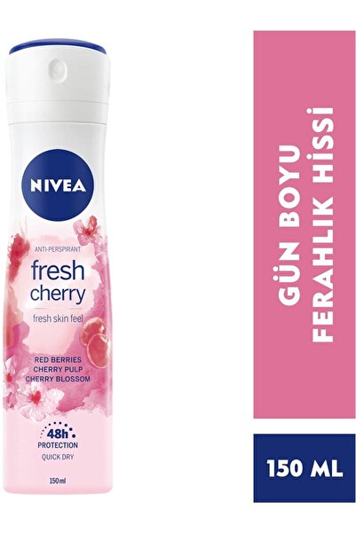 NIVEA Sprey Deodorant Fresh Cherry 150 Ml