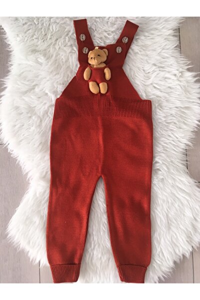 Merve ÖZTÜRK Çocuk Triko Salopet Tulum Ayıcıklı