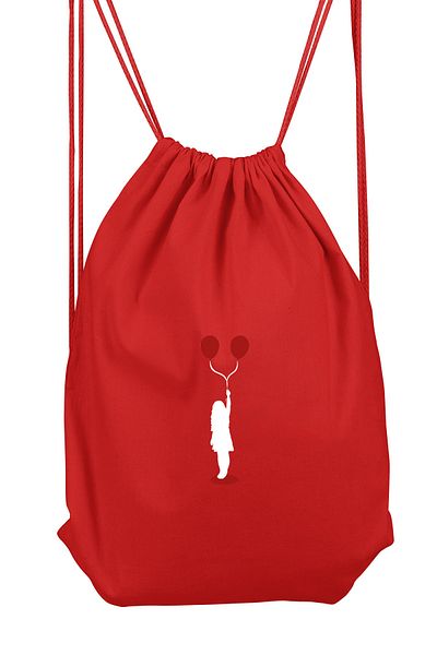 Zeron Tasarım Girl with Balloons Sports Backpack Bll1116