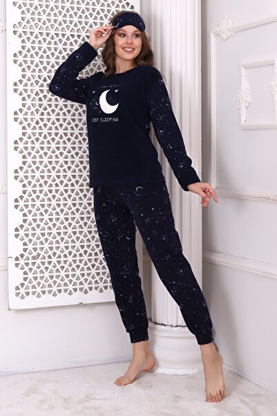 Wordex Fwn 3014 Set de pijamale pentru femei din pluș Welsoft fleece iarnă cu...