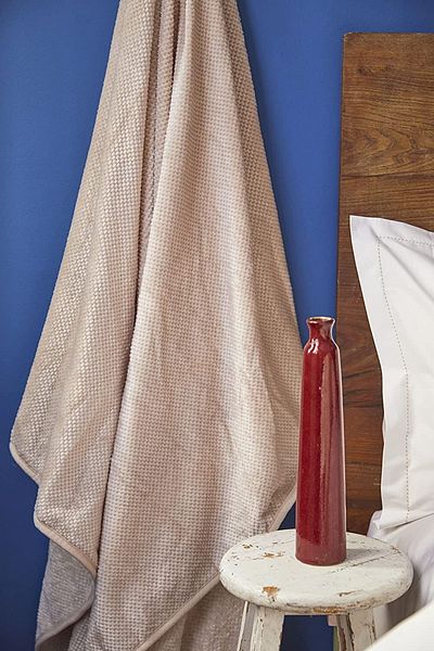 KAAN TICARET Karaca Nautica Home Ria Beige Double Wellsoft Blanket