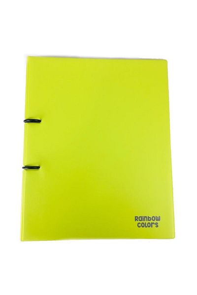 Nusrat Bilişim Önder Rainbow Colors 2 Ring PVC Yellow 121-20