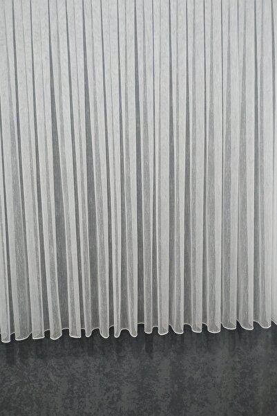 Briz Perde Petek Üstü Ultra Dökümlü Desenli Şantuk Keten Desenli Tül Perde 1 ...