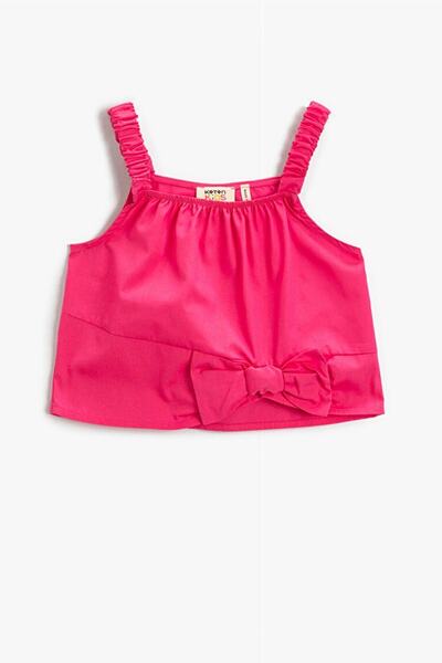 Koton Girl's Strappy Poplin Blouse 2Skg60003Aw