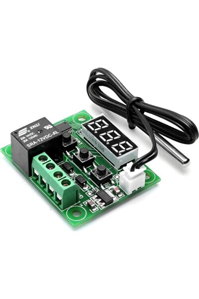 SANEC 12v Dijital Led Göstergeli Termostat Kartı-w1209