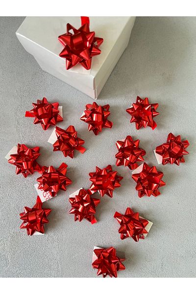 Meyofficial Red Color Starry Gift Packaging Raffia
