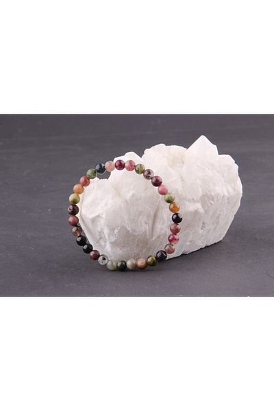 ALAVAN Tourmaline Natural Stone Bracelet 6 Mm, Crystal Accessory, Healing Vibration Therapy, Premium Quality