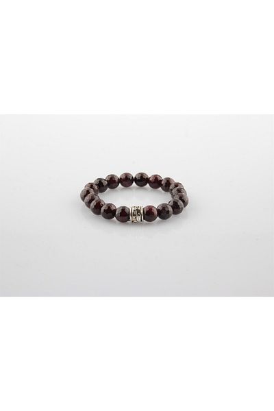 ALAVAN Lal Stone Natural Stone Bracelet 8 Mm, Crystal Accessory