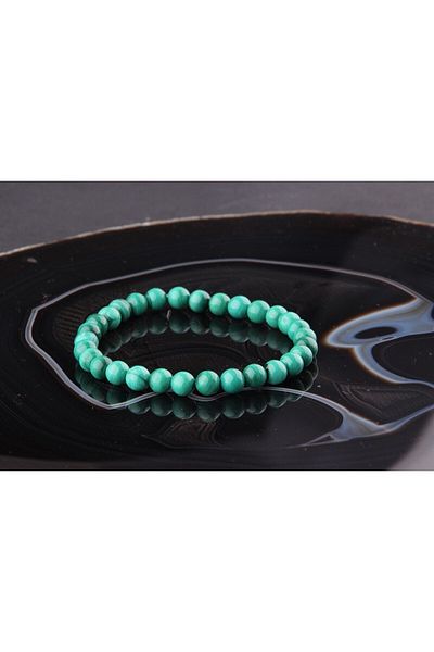 ALAVAN Malachite Natural Stone Bracelet 6 M, Crystal Accessory, Healing Vibration Therapy, Premium Quality