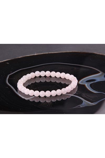 ALAVAN Pink Quartz Natural Stone Bracelet 6 mm Crystal Accessory