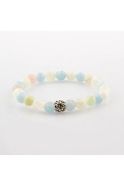 ALAVAN Aquamarine - Morganite Natural Stone Bracelet 6mm