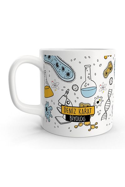 Rock'n Fox Biology Teacher Biologist Design Name Writable Mug Cup