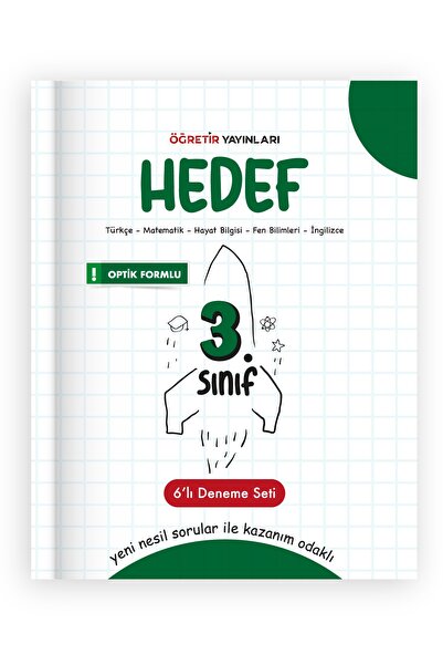 öğretir yayınları 2026 Hedef Ilkokul 3. Sınıf 6'lı Deneme Seti