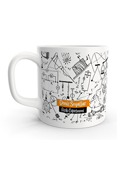 Rock'n Fox Fizik Öğretmeni Isim Yazılabilir Kişiye Özel Kupa Bardak