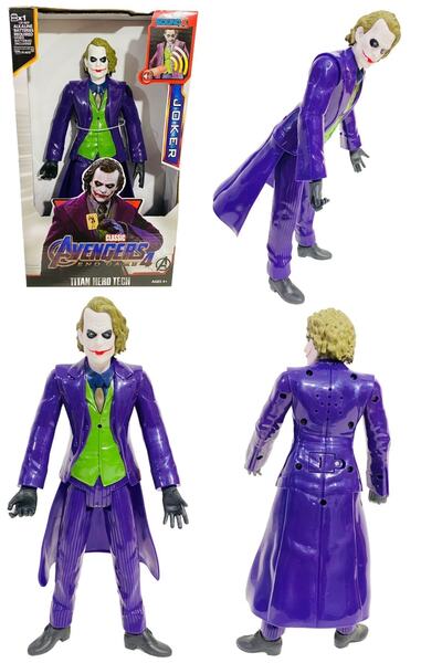 tmtoysandmore Joker Karakter Action Figür 29 Cm Oyuncak Işık Ve Sesli Et Malz...