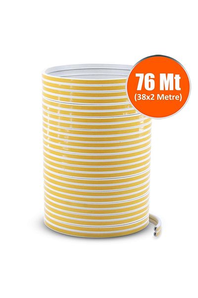 NZB 76 Meters White Cold Insulation Tape - Door and Window Tape, Adhesive, Wicked
