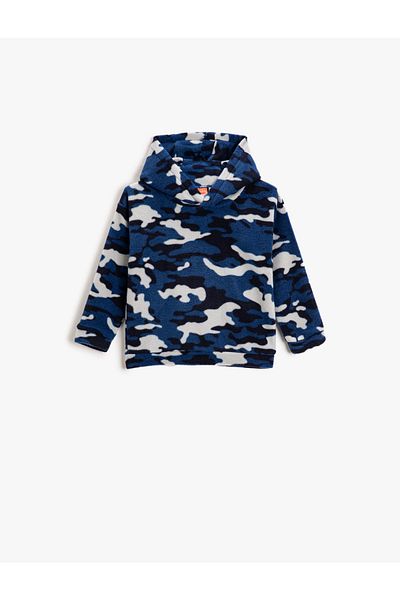 Koton Kapuzenpullover mit Tarnmuster