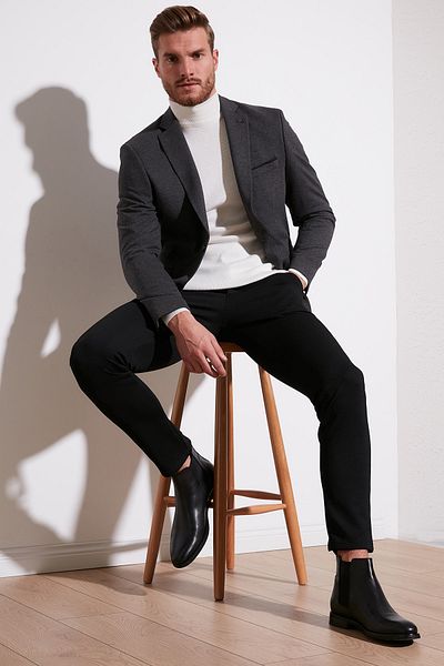 Buratti Slim Fit 6 Drop Single Slit Blazer Jacket Ανδρικό μπουφάν 2163115 B