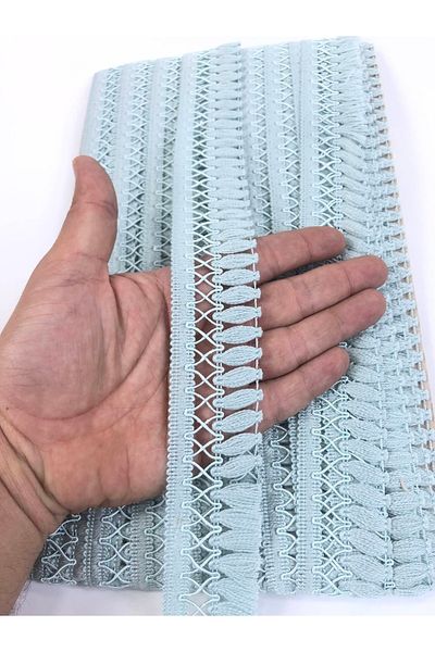 Hobigram Mint Green Crossed Decorative Fringe Ribbon Tassel – Διακοσμητική κορδέλα, Κομψό Σχέδιο, Γυναικείο Αξεσουάρ –