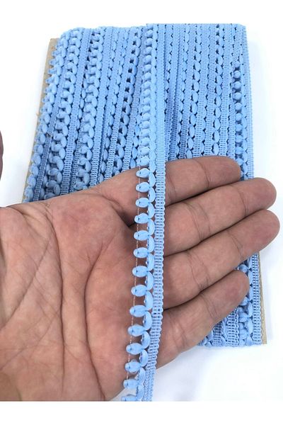 Hobigram Blue Tiny Detailed Water Stone Grout Decorative Strip – Decorative Strip, Stylish Design, Women's Accessory – D
