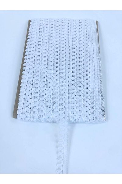 Hobigram Διακοσμητική λωρίδα White Tiny Detailed Water Stone Grout – Διακοσμητική λωρίδα, Κομψό σχέδιο, Γυναικείο αξεσουάρ –