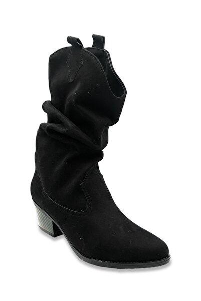DUYGUSHOESBAG أحذية رعاة البقر النسائية من جلد الغزال