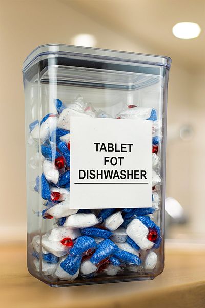kalitebudur34 Dishwasher Tablet Detergent Dispenser Mica 2.9ml Tablet For
