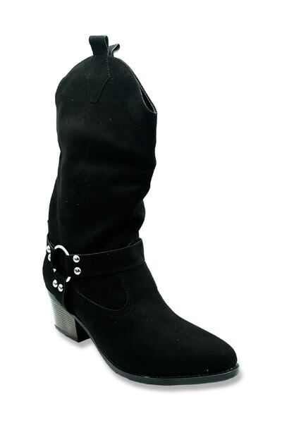 DUYGUSHOESBAG أحذية رعاة البقر النسائية بإبزيم مفصل
