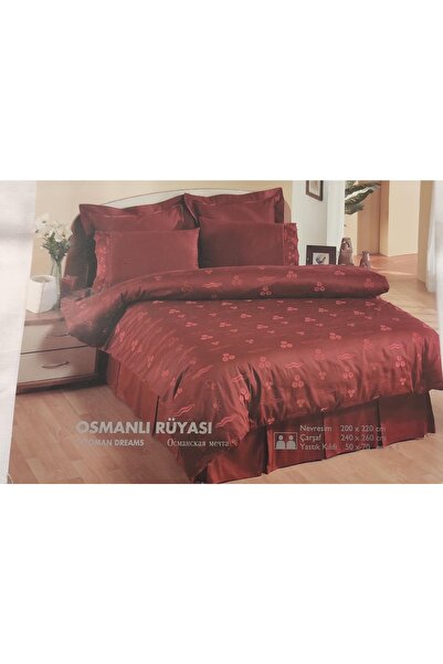 & Shımal Osmanlı Rüyası Exclusive Nakışlı Pamuk Saten Çift Kişilik Nevresim Takımı