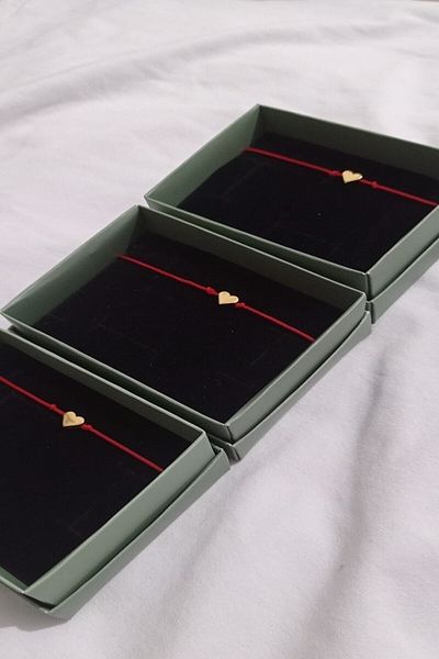 Everglow Jewelry Premium 3-Piece Friendship Bracelet Heart Bracelet Rope Bracelet