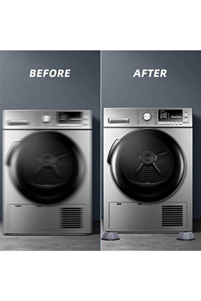 Amentes Washing Machine Base Anti-Vibration Anti-Slip Suction Cup Stopper 4 Pieces Washing Machine Feet