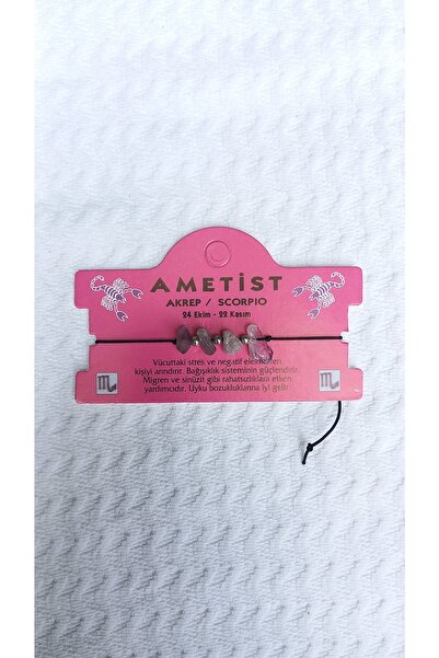 Atolye Ferda سوار برجك من الحجر الطبيعي المكسور / حجر جمشت العقرب