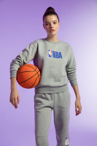 DeFacto NBA Standard Fit - Φούτερ με λαιμόκοψη