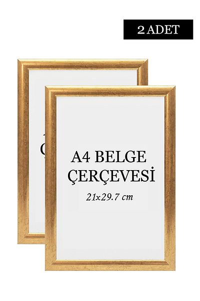 ÖZCANLAR ÇERÇEVE Set of 2 A4 21x29.7 Diploma Frame Document Frames Certificate Frame