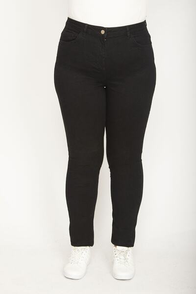 Şans Tekstil Women's Black Lycra 5 Pocket Jeans 26a34627