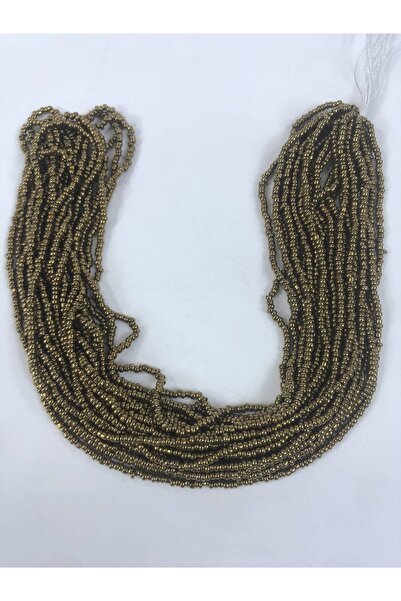 Hobigram Koyu Altın Rengi Dizi Kum Boncuk 1 Dizi – Özel Tasarım, Aksesuar, Ka...