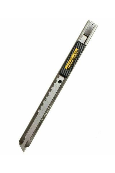 Olfa Utility Knife Narrow Automatic Locking Metal Body Spare Blade Svr-2