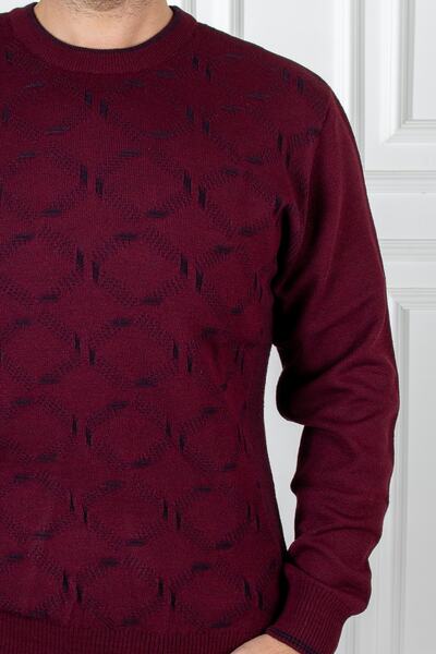 Sarar Інтерв'ю про Yaka Desenli Bordo Triko Kazak