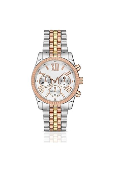 Bimodabu ساعة يد للجنسين بسلك فولاذي بأرقام رومانية - ساعة