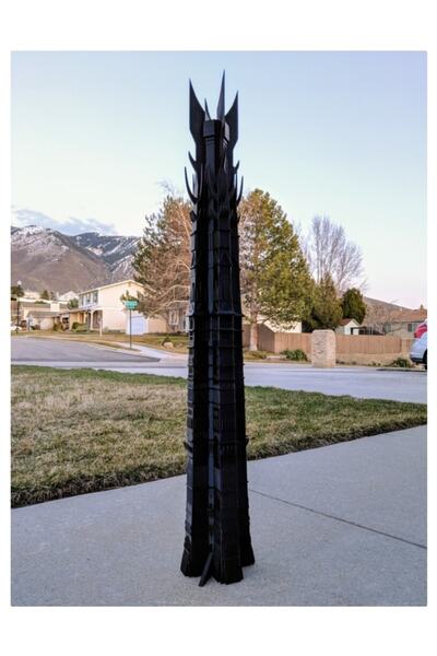 TuransoyCraft Orthanc Kulesi 90 Cm Saruman'ın Kulesi Isengard Lotr Yüzüklerin...